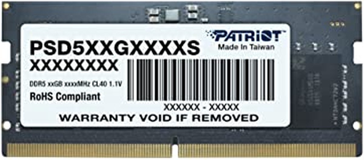 Patriot Memory Signature PSD516G480081S geheugenmodule 16 GB 1 x 16 GB DDR5 4800 MHz