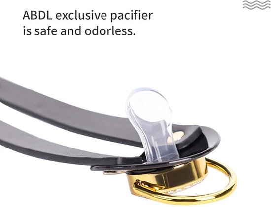 Pinces à mamelon + tétine + collier - BDSM - Cosplay - Esclave - Bébé Adulte - Ajustable - Roleplay