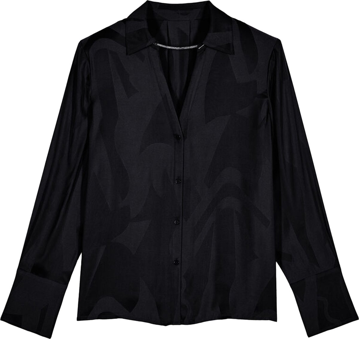 BA&SH Blouse Zwart Viscose maat M Betsey blouses zwart
