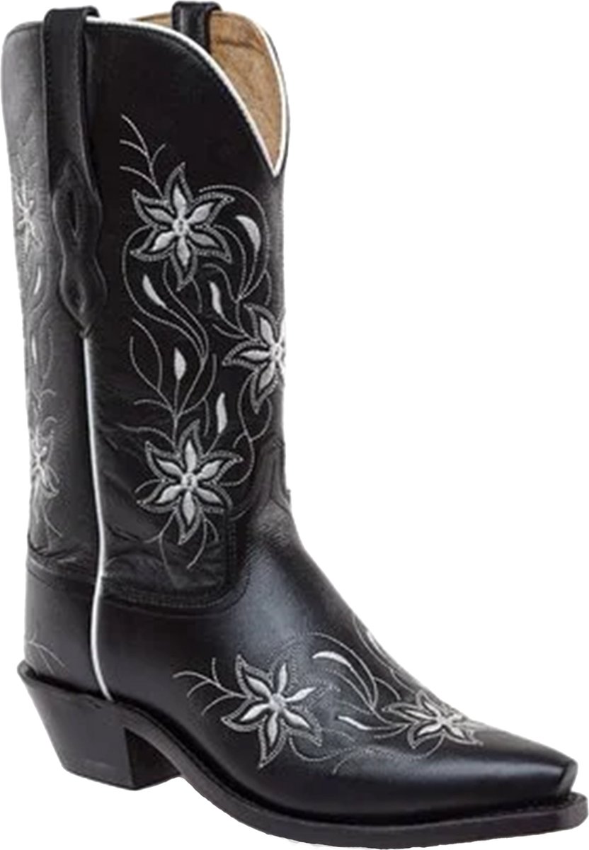 Bootstock Laarzen Zwart Leer maat 40 Dolly cowboy laarzen zwart