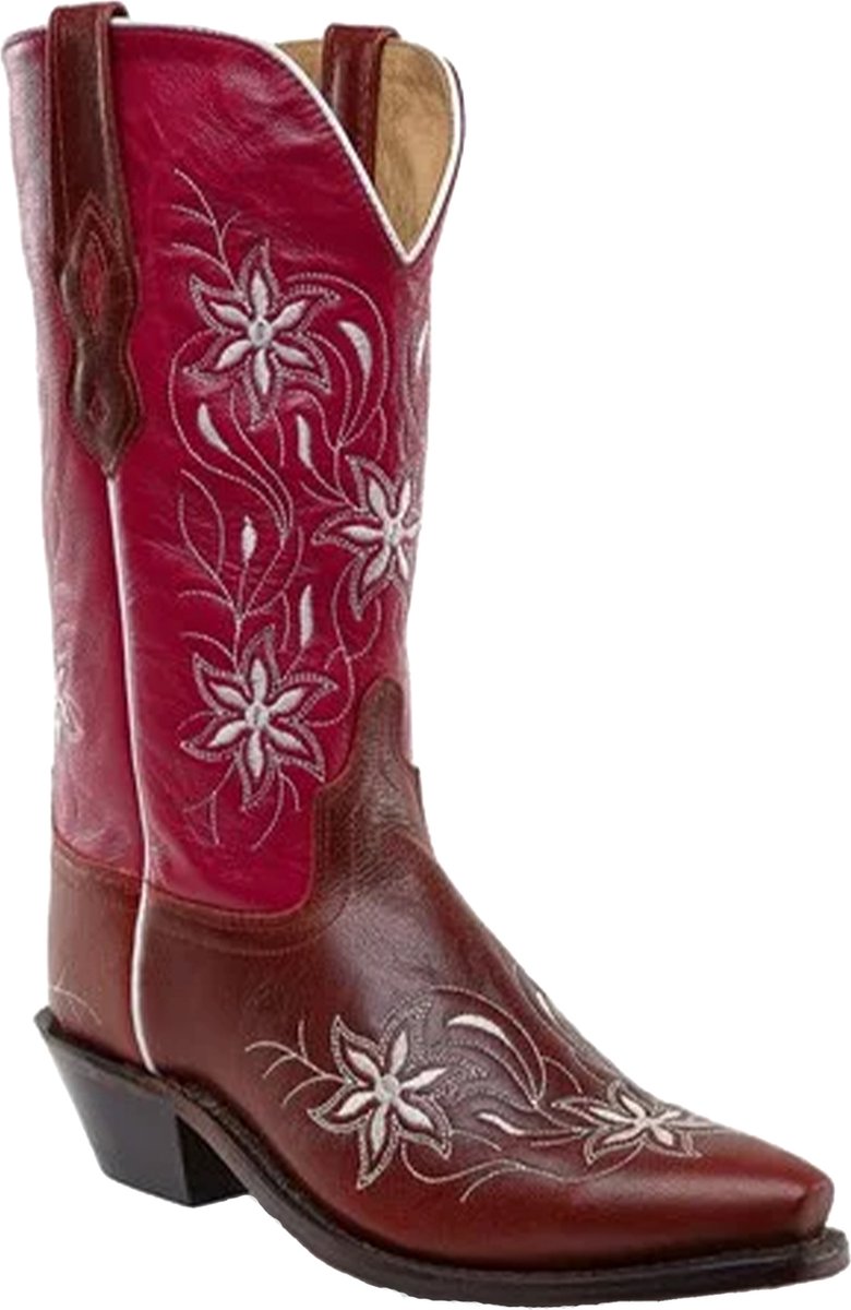 Bootstock Laarzen Roze Leer maat 40 Jolene cowboy laarzen roze