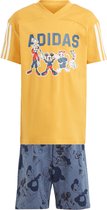 adidas Sportswear adidas x Disney Mickey Mouse Tee Set - Kinderen - Geel- 128