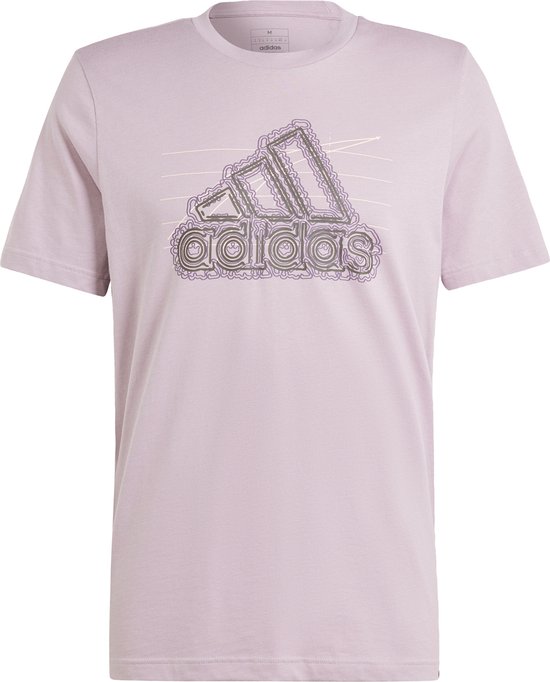 adidas Sportswear Growth Badge Graphic T-shirt - Heren - Paars- M