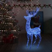 vidaXL - Kerstdecoratie - rendier - 250 - LED's - blauw - 180 - cm - acryl