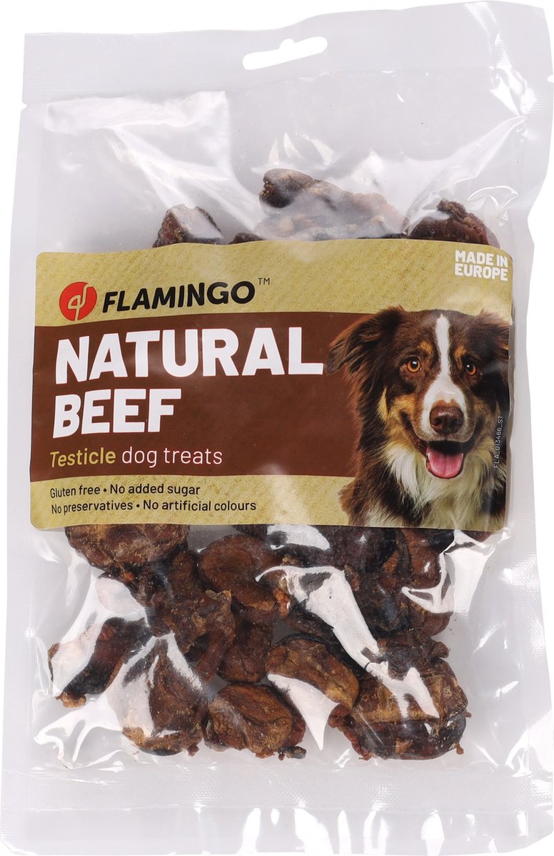 Flamingo Nature - Snack Honden - Nature Snack Rundertestikels 200gr - 1st - 138713 - 1st