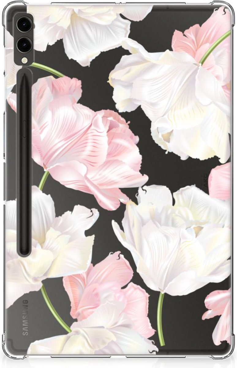 Samsung Galaxy Tab S9 Plus Siliconen Hoesje Lovely Flowers