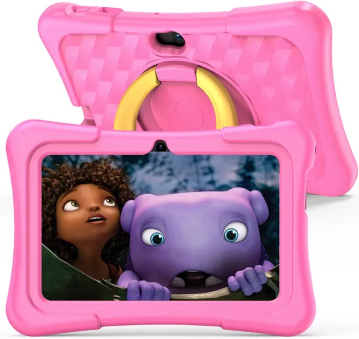 Homesell - PRITOM Kindertablet - Tablet - 7 Inch - 2023 model - Android 11 - Langdurig gebruik - Kids Proof - 32GB - Kindertablet vanaf 3 jaar - Kinder Tablet - Gratis Beschermende Hoes - Roze