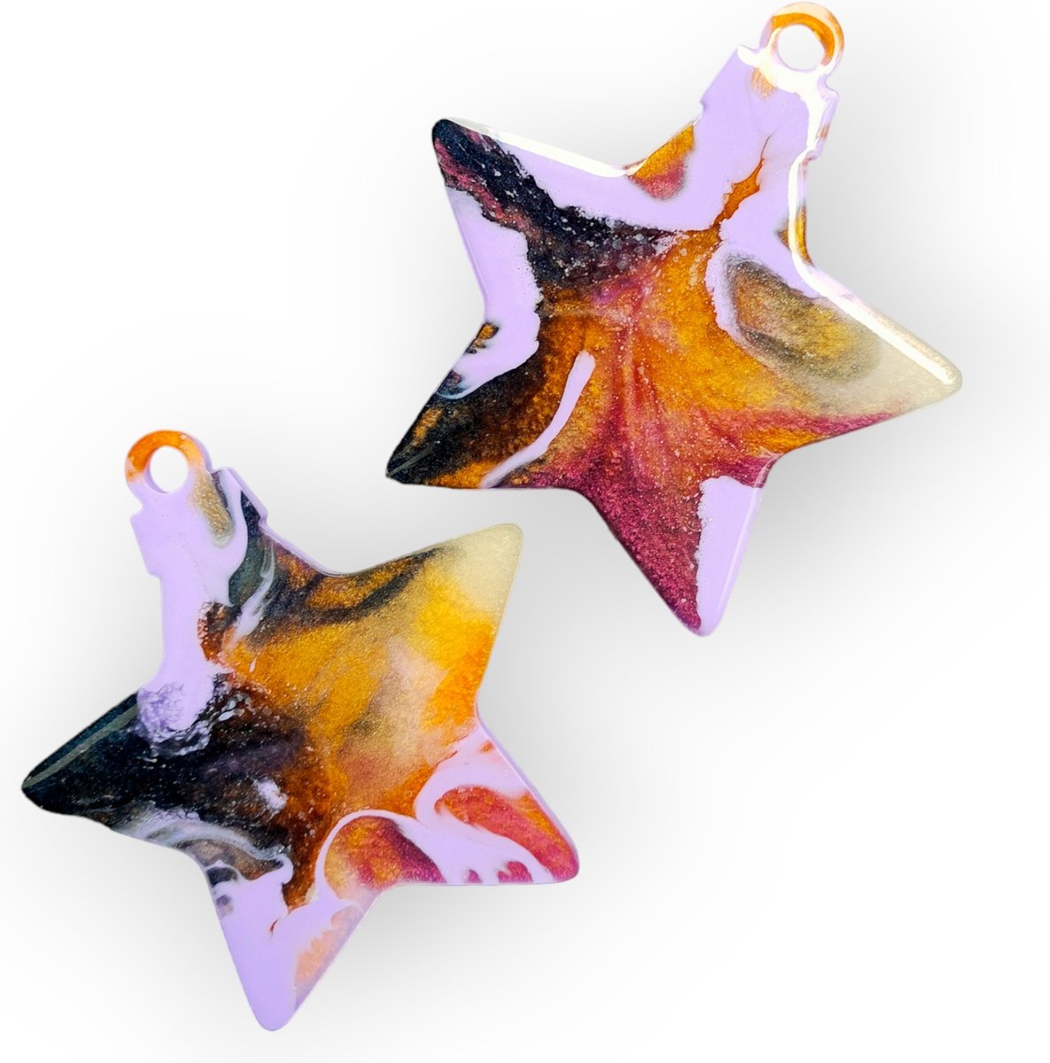 Resin Art JR: Unieke hoogwaardige kwaliteit epoxy kersthangers / Handgemaakte kerstdecoratie / Kerstversiering