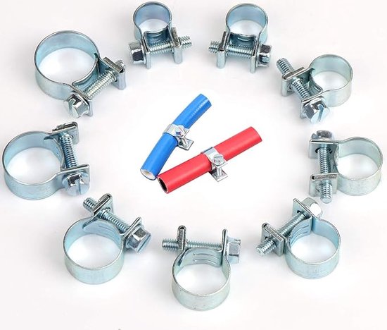 slangklemmen, roestvrij staal, voor professionele toepassingen, voor aanzuigslang, afvoerslang, luchtafvoerslang, 135 Pieces van Bessey. — afbeelding 3