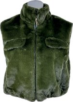 Luxe Dames Faux Fur Bontjas – Warm en Zacht - Beschikbaar in 4 stijlvolle kleuren met zakken - One Size - Groen