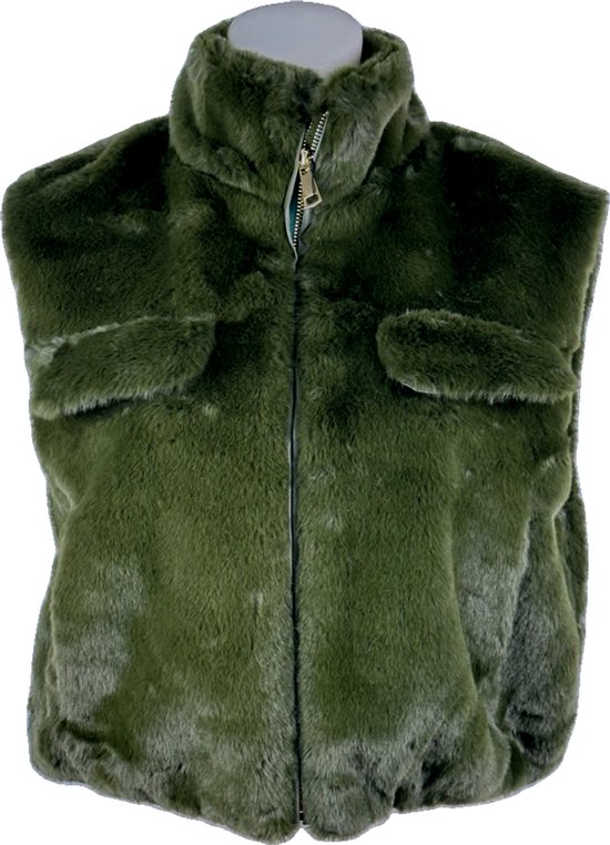 Manteau de Luxe en Fausse Fourrure Femme - Chaud et Doux - Disponible en 4 couleurs stylées avec poches - Taille Unique - Vert