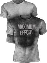 Motiverend Training Workout T-Shirt | Zweet geactiveerd | Maximum Effort | S