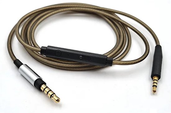 Okuli Vervangende Audiokabel Compatibel met BOSE QuietComfort QC3 Koptelefoons Hoofdtelefoon Okuli Vervangende Audiokabel Compatibel met BOSE QuietComfort QC3 Koptelefoons Hoofdtelefoon
