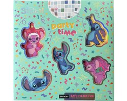 foto van Disney Lilo & Stitch Geschenkset - Bath Fizzer 5 x 45 gr. - Bruisballen - Bath Bombs - Cadeauset - Bruisbal
