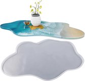 Moule En Silicone Rond Pour Table En Résine - 50x50 Cm, Avec 3 Pieds - DIY Table Rivière, Planche à Découper