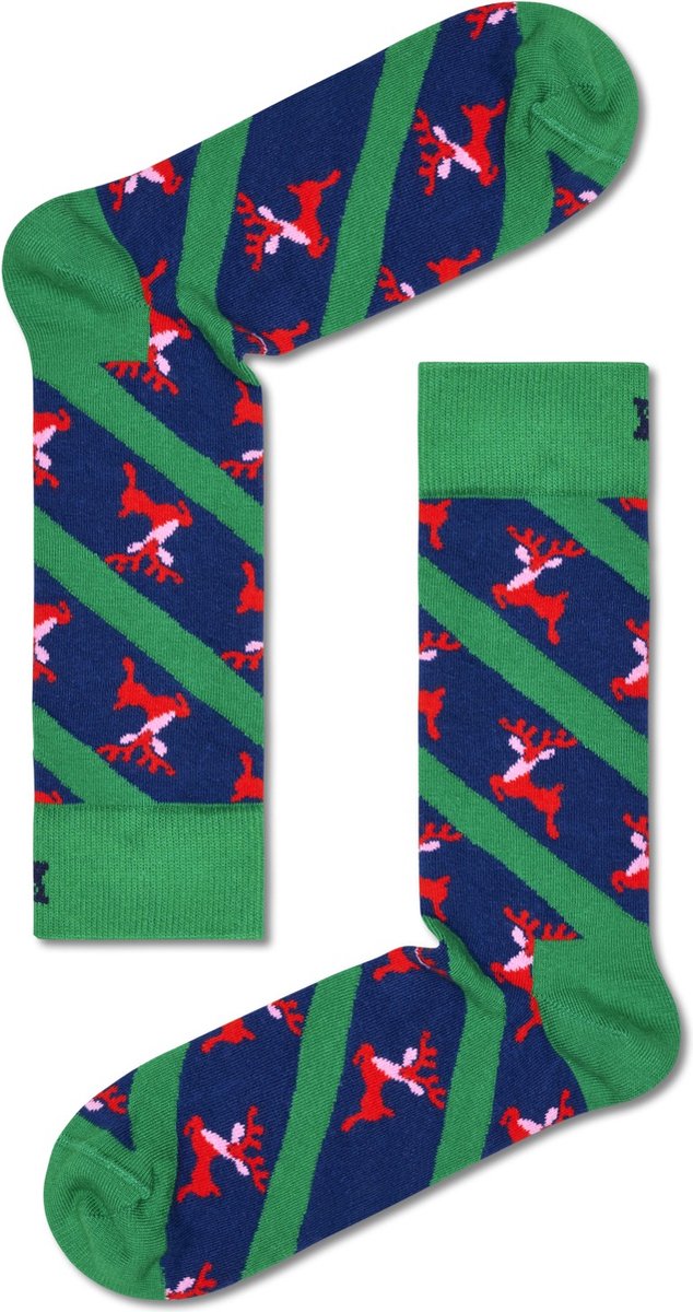 Happy Socks Reindeer Sock - unisex sokken - Unisex - Maat: 36 - 40