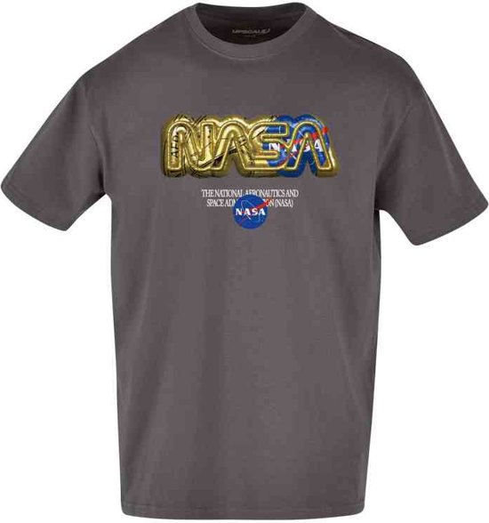 Mister Tee Nasa HQ Oversize Heren T shirt L Grijs bol