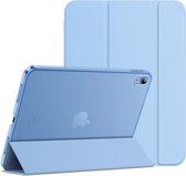 Étui pour tablette adapté à l'iPad 10 (10,9 pouces, modèle 2022, 10e génération), coque de protection arrière rigide avec support fin (Blauw)