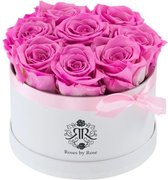 Eternity rozen - Cotton Candy Flowerbox - longlife rozen - Regular wit Kerst cadeau