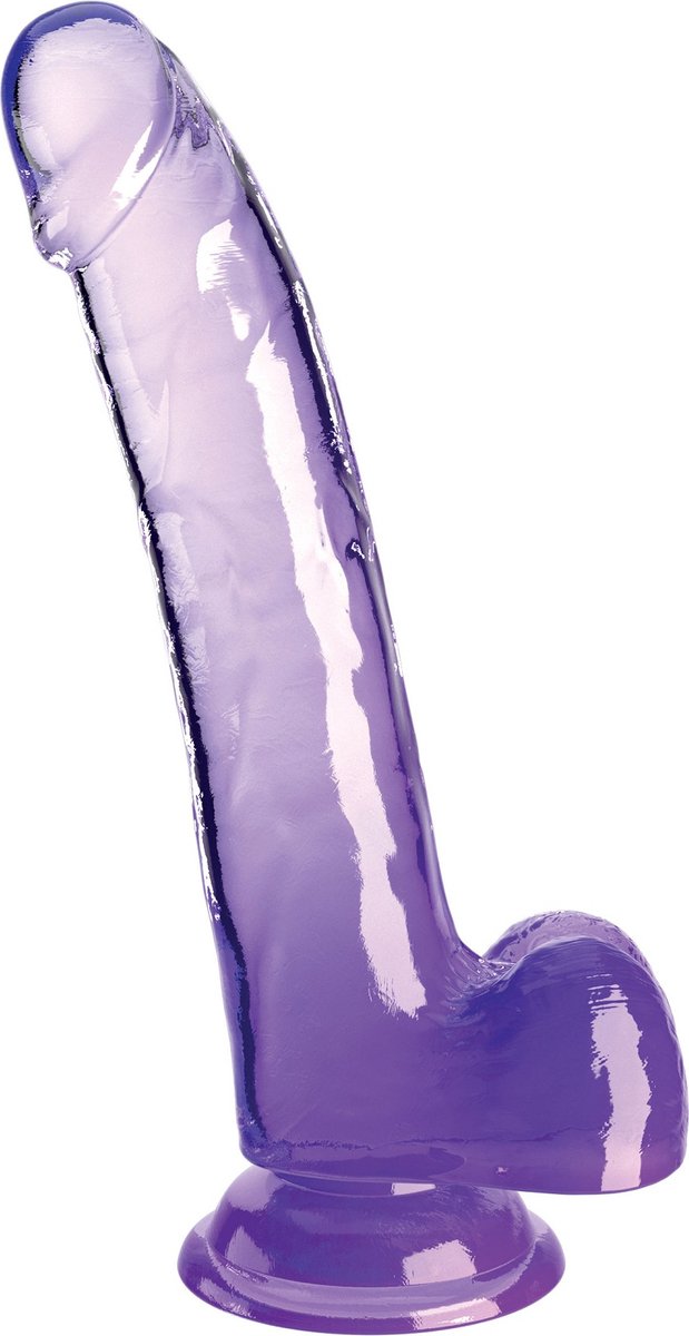 KingCockClear 9 w balls Purple