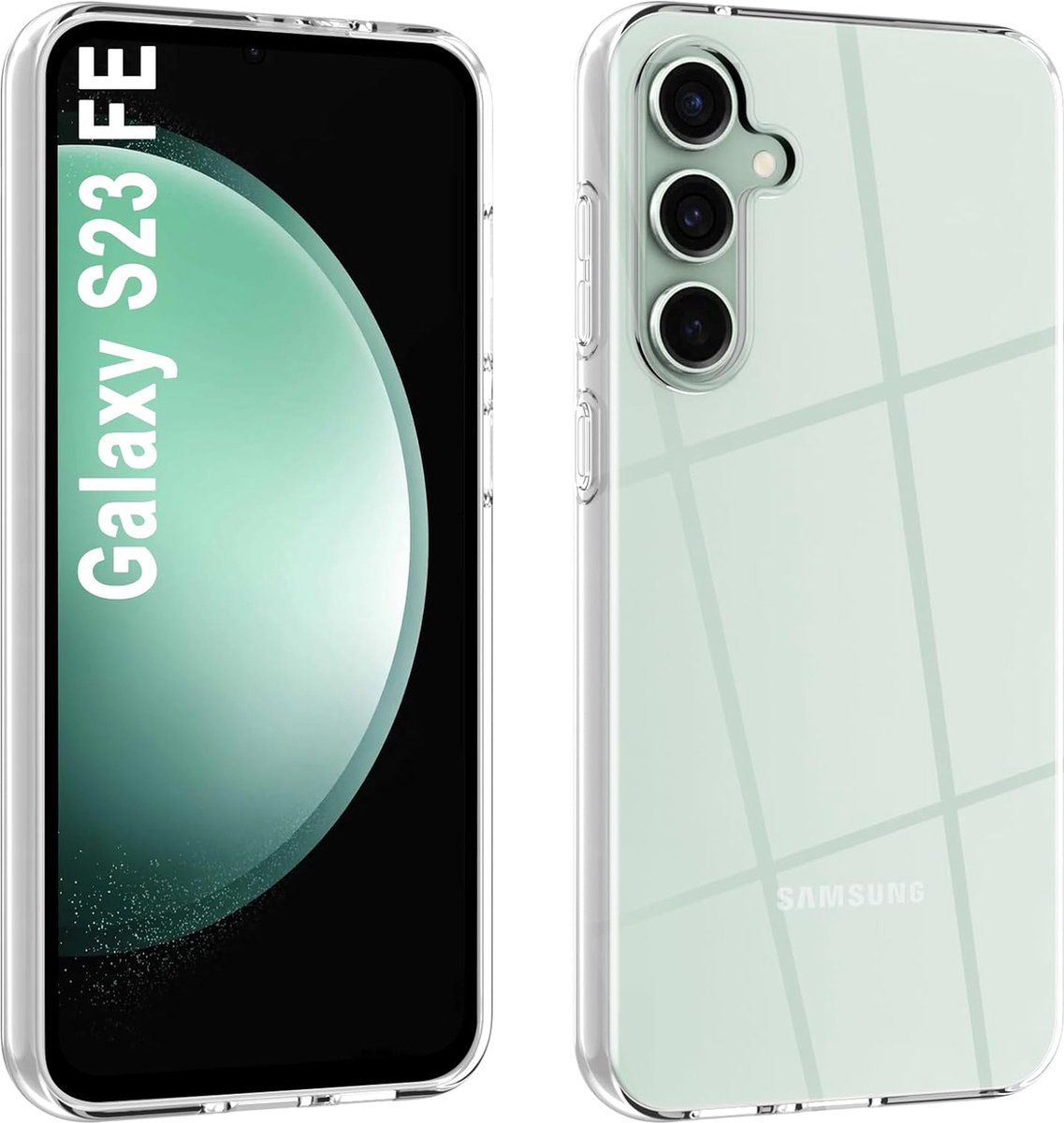 Geschikt voor Samsung Galaxy S23 FE 5G Schokbestending hoesje - Transparant