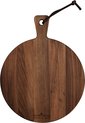 Bowls and Dishes Pure Walnut Wood | Duurzaam | Borrelplank | Tapasplank | Serveerplank rond - Pizzaplank Ø 25 x 1,8 cm - walnoot hout - Moederdag tip!