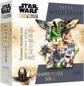Trefl - Puzzles - "500+5 Wooden Shaped Puzzles" - The Mysterious Grogu / Lucasfilm Star Wars The Mandalorian