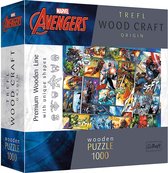 Trefl - Puzzles - "1000 Wooden Puzzles" - Marvel Comic Universe / Marvel Heroes