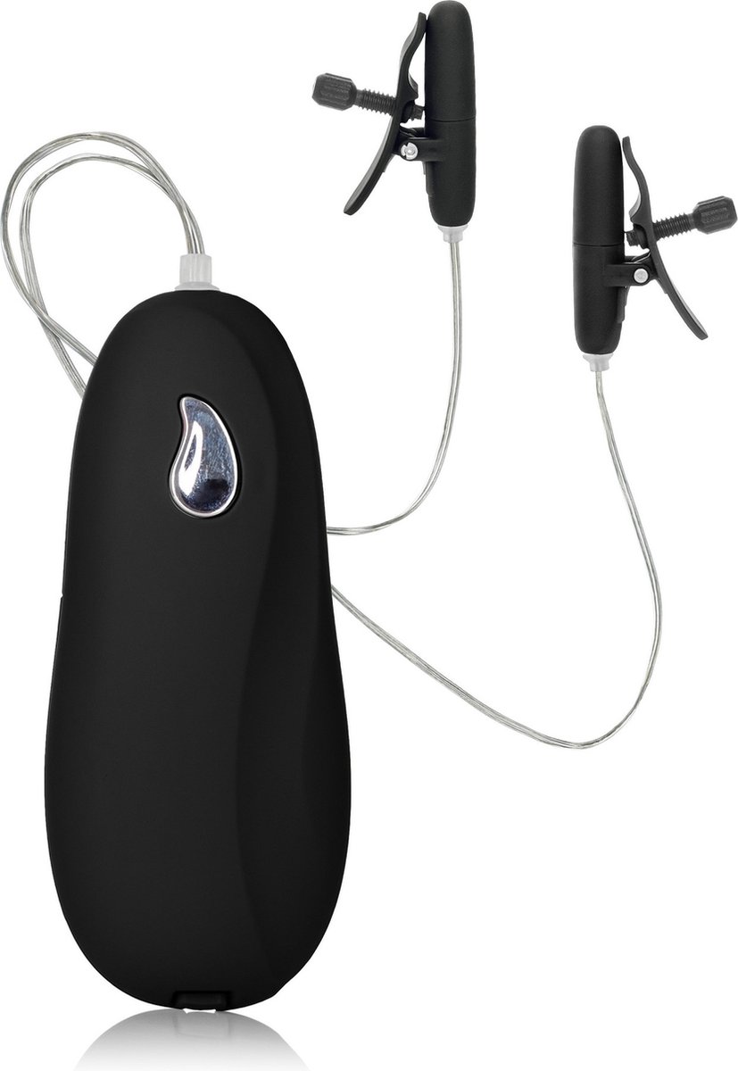 Goedkoopste CalExotics - Vibrating Heated Nipple Teaser - Bondage / SM Nipple clamps Zwart