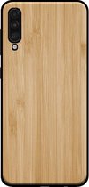 Smartphonica Telefoonhoesje voor Samsung Galaxy A50 met houten look - backcover bamboo kunsthout hoesje - Bruin / Kunsthout;TPU / Back Cover geschikt voor Samsung Galaxy A50