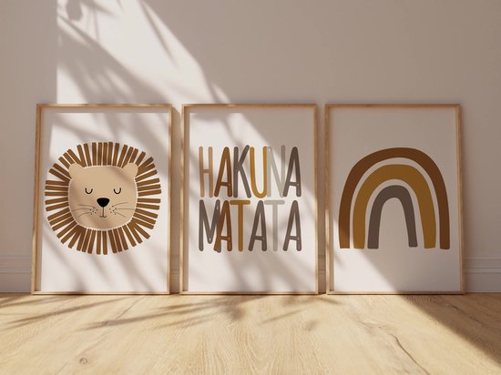 Docliick DC-18038 vinyl sticker voor kinderkamerHakuna MATATA, VIVE SÉ