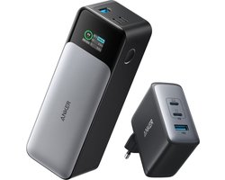Anker 737 - Power Bank (PowerCore 24K), 24.000mAh + Anker 100W USB-C Nano snellader - VoordeelBundel