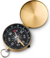 Gold - Kompas - Zakkompas - Camping Wandelen Kompas Draagbare Messing Pocket Golden Kompas Navigatie Voor Outdoor