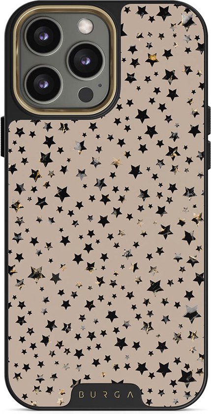 Burga Hoesje Geschikt voor iPhone 15 Pro Max - Burga Elite Gold Backcover - Meerkleurig