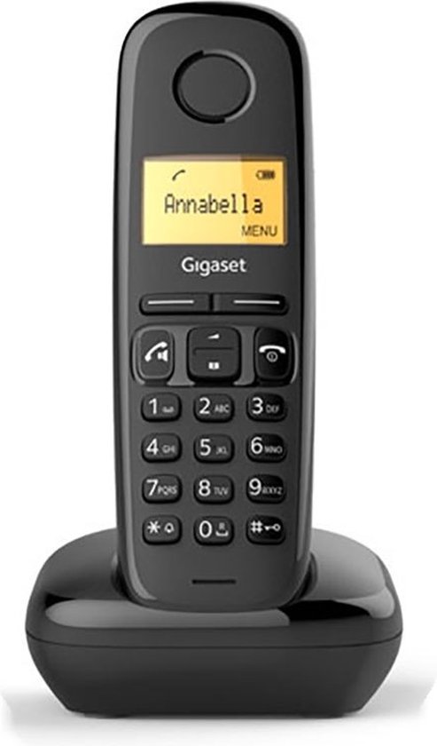 Gigaset A270 Trio - 3 draadloze telefoons - DECT-telefoons met handsfree- functie, grafisch display en eenvoudige bediening - zwart