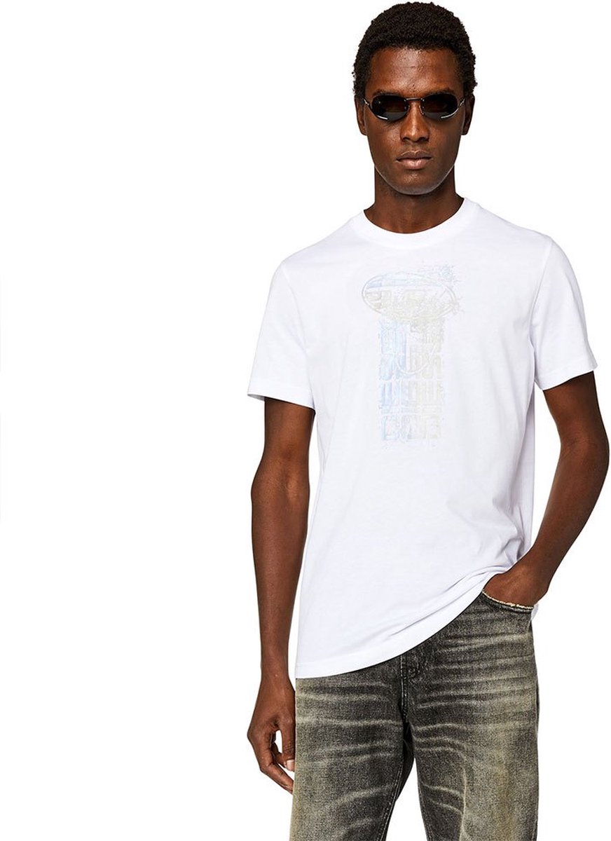 Diesel Diegor K68 T-shirt Met Korte Mouwen Man Wit