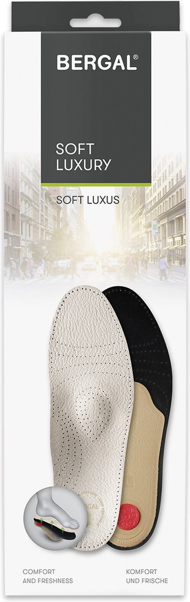 Bergal Soft Luxury inlegzolen - Optimale ondersteuning en comfort - maat 37