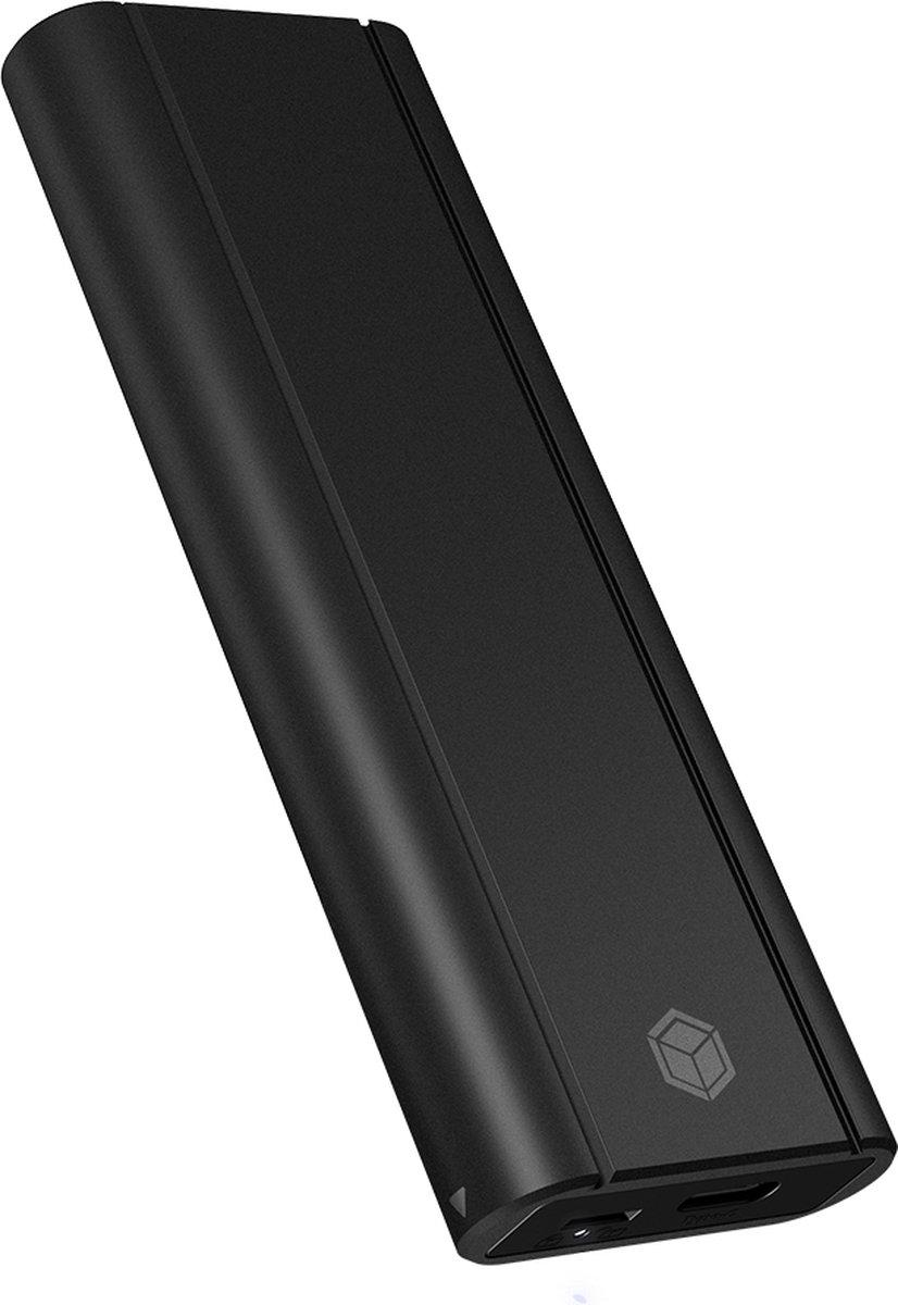 ICY BOX M.2 SSD/NVMe behuizing, USB 3.2 (10 Gbit/s), zonder gereedschap, koelsysteem, USB-C, USB-A, PCIe, M-Key, extern, NVMe adapter, aluminium, zwart, IB-1807MT-C31