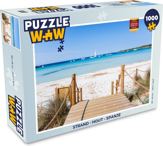 Puzzel Strand - Hout - Spanje - Legpuzzel - Puzzel 1000 stukjes volwassenen  | bol