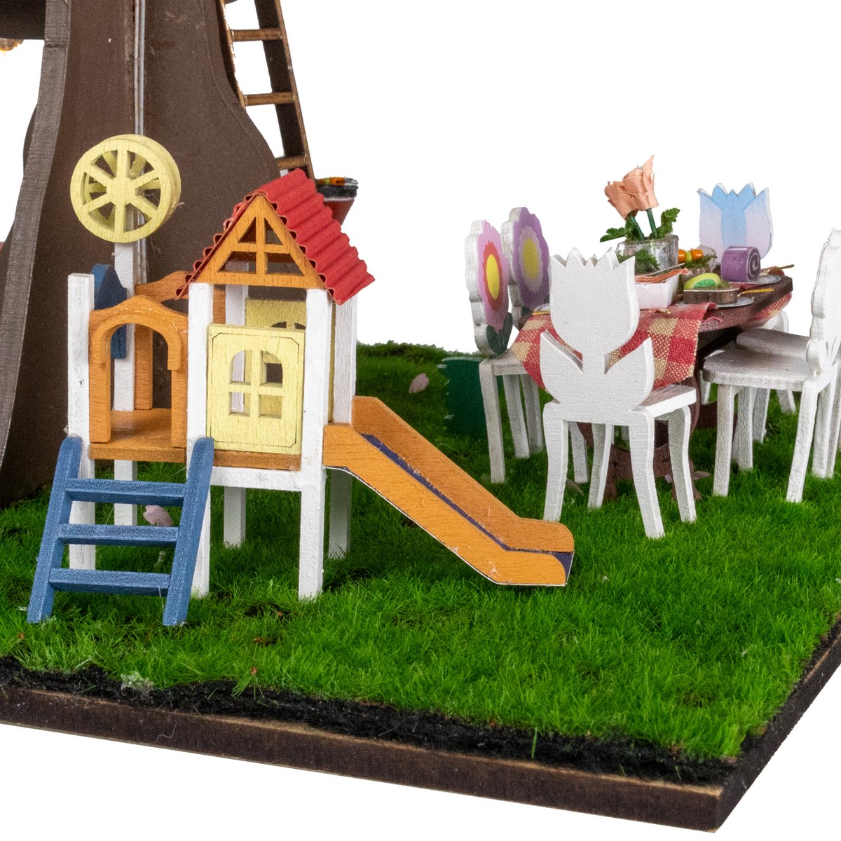 Book Nook Boomhut - Miniatuur Bouwpakket Volwassenen - Creatief - Hout - DIY Poppenhuis - Hobby - Jongens / Meisjes - Crafts&Co — afbeelding 10