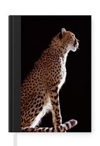 Notitieboek - Schrijfboek - Cheeta - Dieren - Licht - Notitieboekje klein - A5 formaat - Schrijfblok