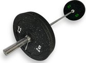 Padisport Halterset Crumb 50 KG - Halterset - Halterstang Met Gewichten - Gewichten Set Fitness - Olympische Halterstang - Bankdruk - Homegym - Fitnessbank Met Gewichten - Sport Gewichten Voor Thuis - Bankdruk Stang Met Gewichten