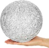 Éclairage de Noël - grande boule de coton LED - avec minuterie 6 heures - éclairage avec 20 LED - 20 cm