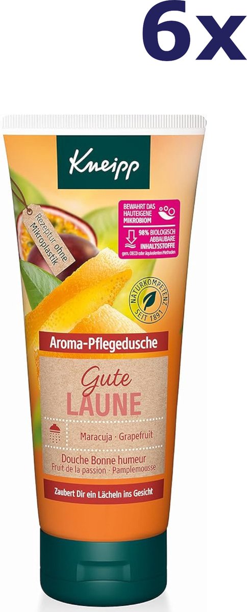 Kneipp Douche 200ml goed humeur passievruchten  grapefruit