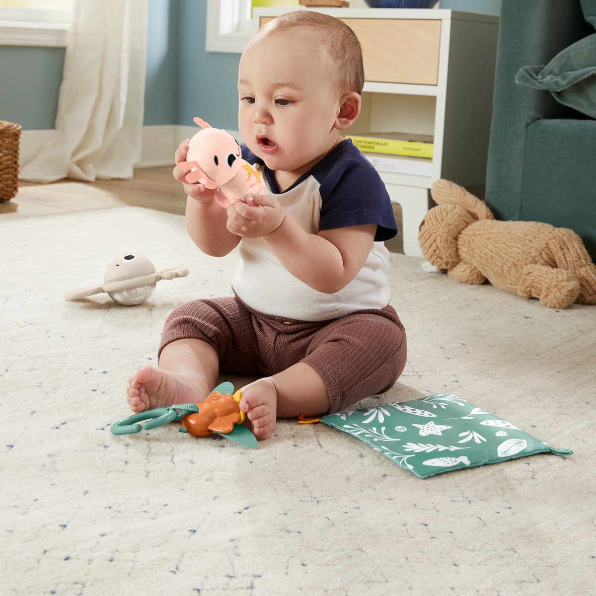 Fisher-Price Zintuigen cadeauset Met bijtring rammelaar bal en axolotl met geluidje