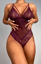 AMARANTA-Purple Body-Sexy Lingerie-Nachthemd-Nachtjurk-Nachtmode-maat S/M