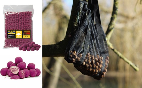 Tasty Baits Mulberry Magic - Boilies - 20mm - 10kg - Paars - Karper Aas - Karper Lokvoer - Karpervissen van Merkloos — afbeelding 5