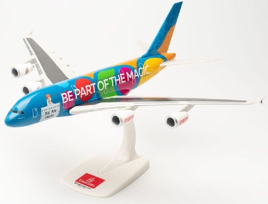 Airbus A380-800 Emirates Destination Dubai Herpa schaal 1:250