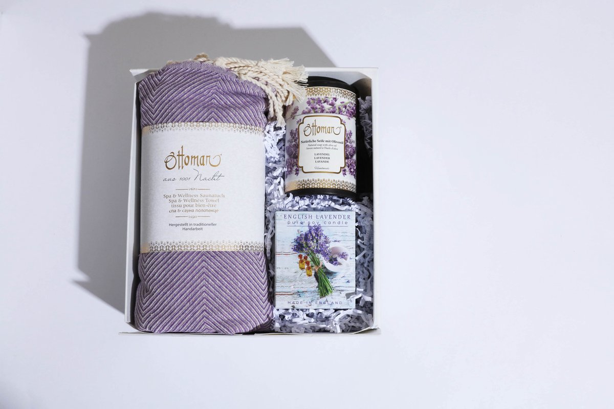 Lavendel -Giftbox-Vrouw-Kerstcadeau - verjaardagscadeau -weddinggiftbox