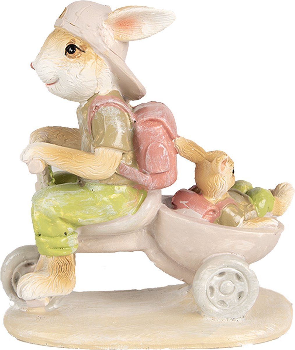 Clayre & Eef Beeld Konijn 12 cm Bruin Polyresin